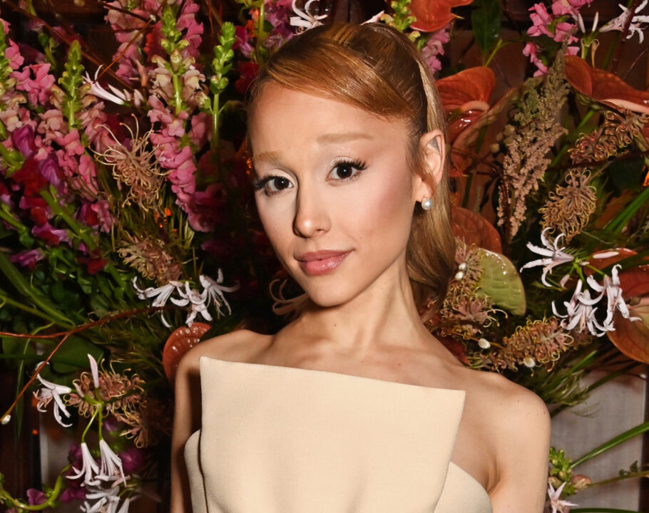 Ariana Grande attends a lunch reception with special guests Cynthia Erivo and Ariana Grande on January 22, 2025 in London, England.