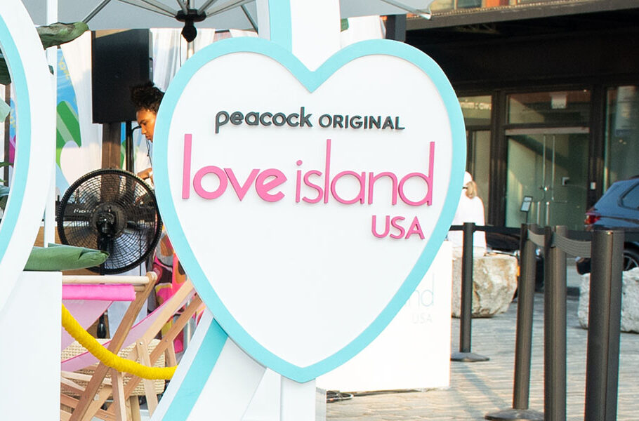 Love Island USA signage in New York City